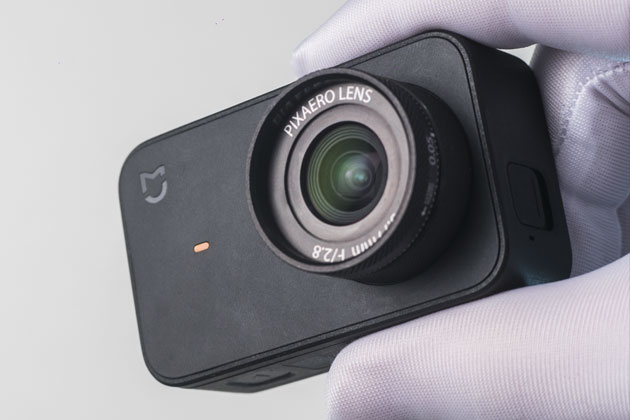 MIJIA 4K + PIXAERO LENS. How to change the lens. Example of 4K footage without distortion.